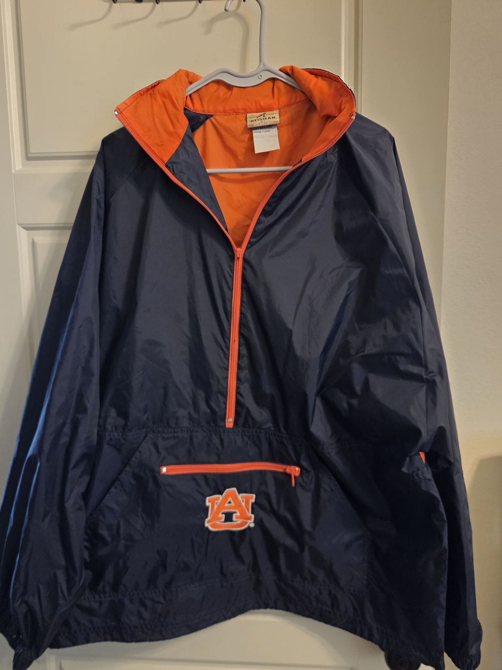 2000's Auburn University Navy & Orange Pullover Jacket